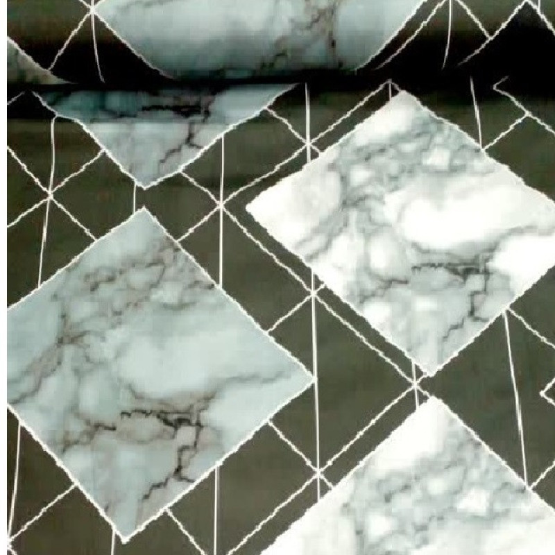 کاور تشک مهمان مدل هندسی سایز 100x195 سانتی متر