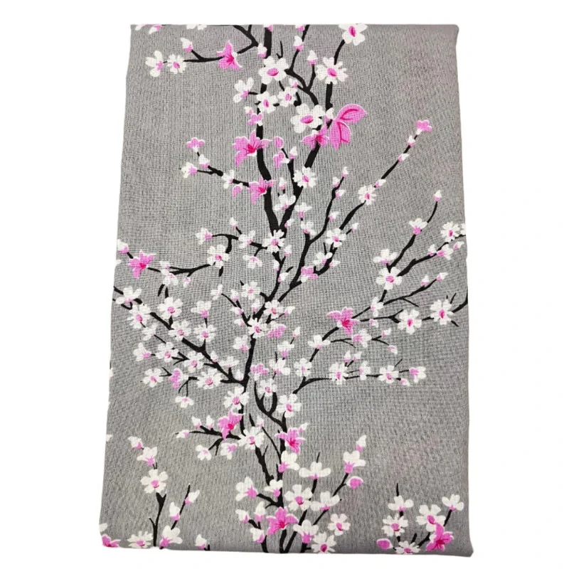ملحفه مدل  شکوفه های گیلاس یک نفره سایز 140×200 سانتی متر