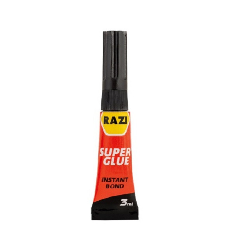 چسب قطره ای رازی مدل 3ml حجم 3 میلی لیتر بسته 12 عددی