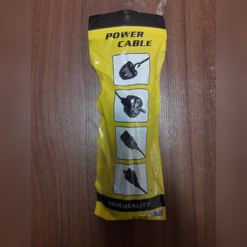 کابل برق سه پین منبع تغذیه کامپیوتر مدل 16A power طول 1.5 متر
