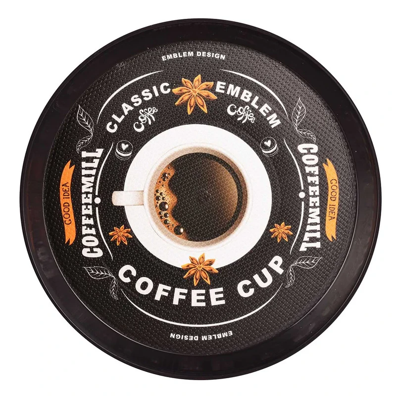 سینی بدون دسته مهروز مدل 6004 طرح Cofee سایز 40*40 سانتیمتر