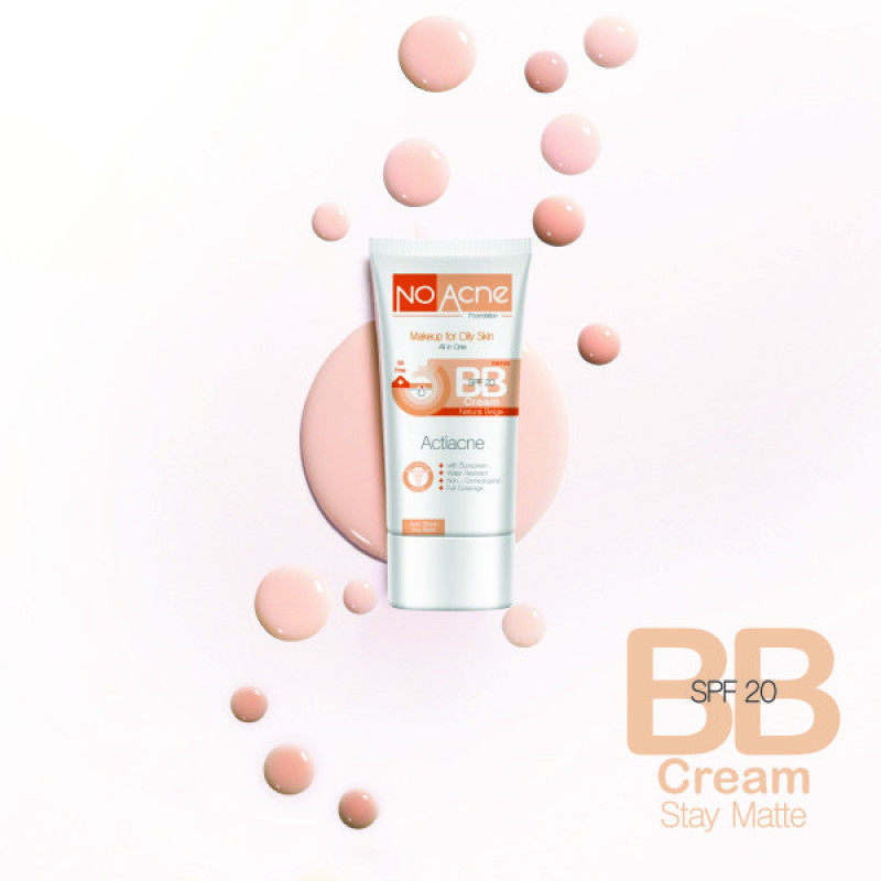کرم پودر BB نو آکنه مدل Light Beige شماره حجم  میلی لیتر