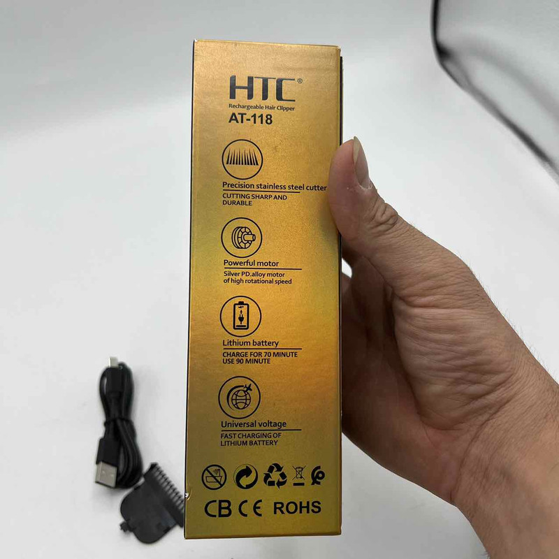 ماشین اصلاح موی صورت اچ تی سی مدل AT-118