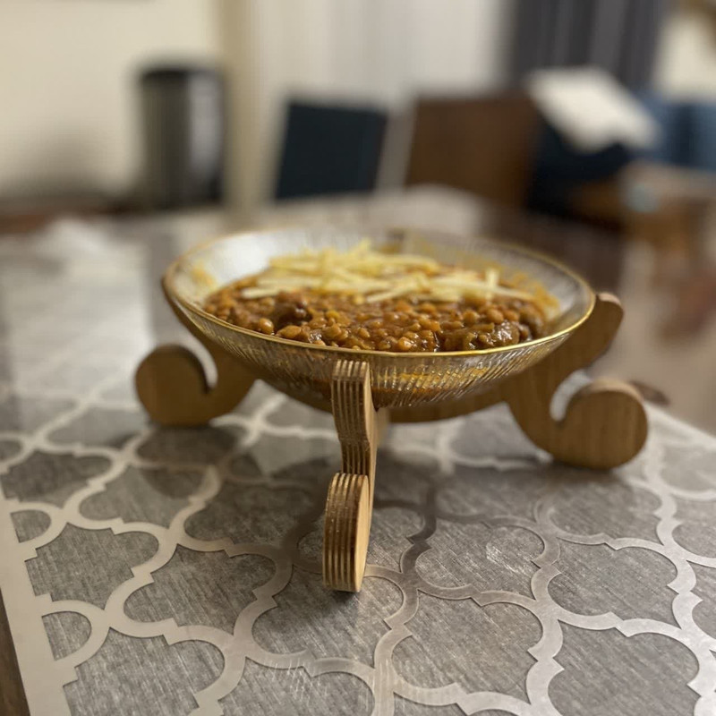 بشقاب خورش خوری مدل سولو لب طلا کد 11