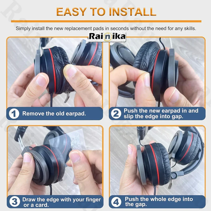 پد گوشی هدفون رینیکا مدل ZX 110 Lace مناسب برای هدفون سونی Sony MDR - ZX110