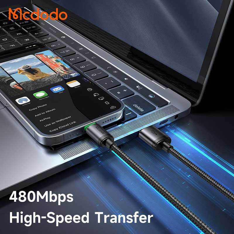کابل تبدیل USB به لایتنینگ مک دودو مدل CA-203 طول 1 متر