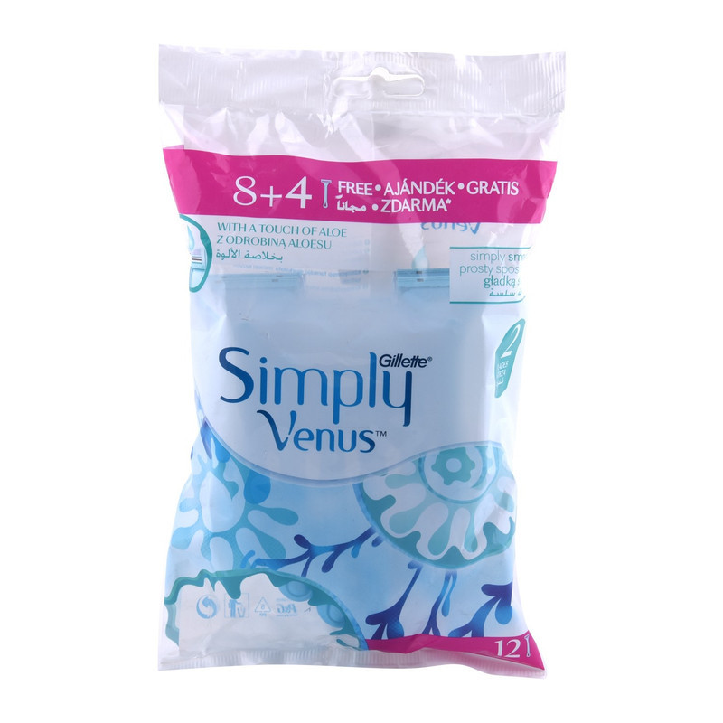 خود تراش ژیلت مدل Simply Venus بسته 12 عددی