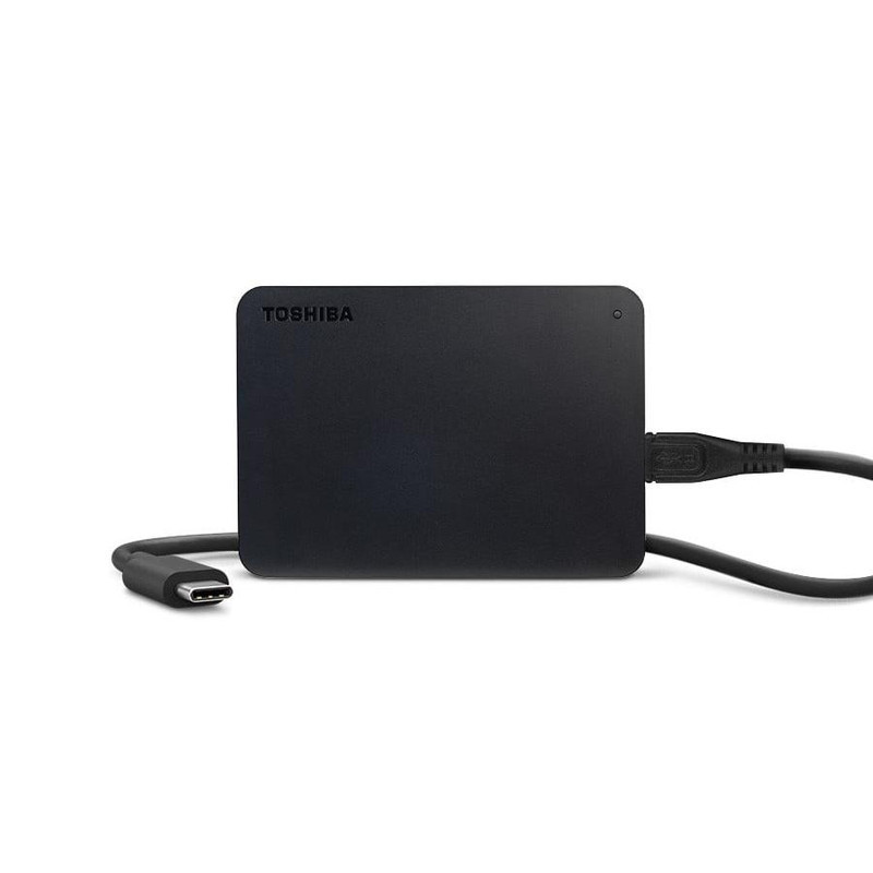 هارد اکسترنال توشیبا مدل Canvio Basics ظرفیت یک ترابایت دارای رابط USB Type-A 3.0