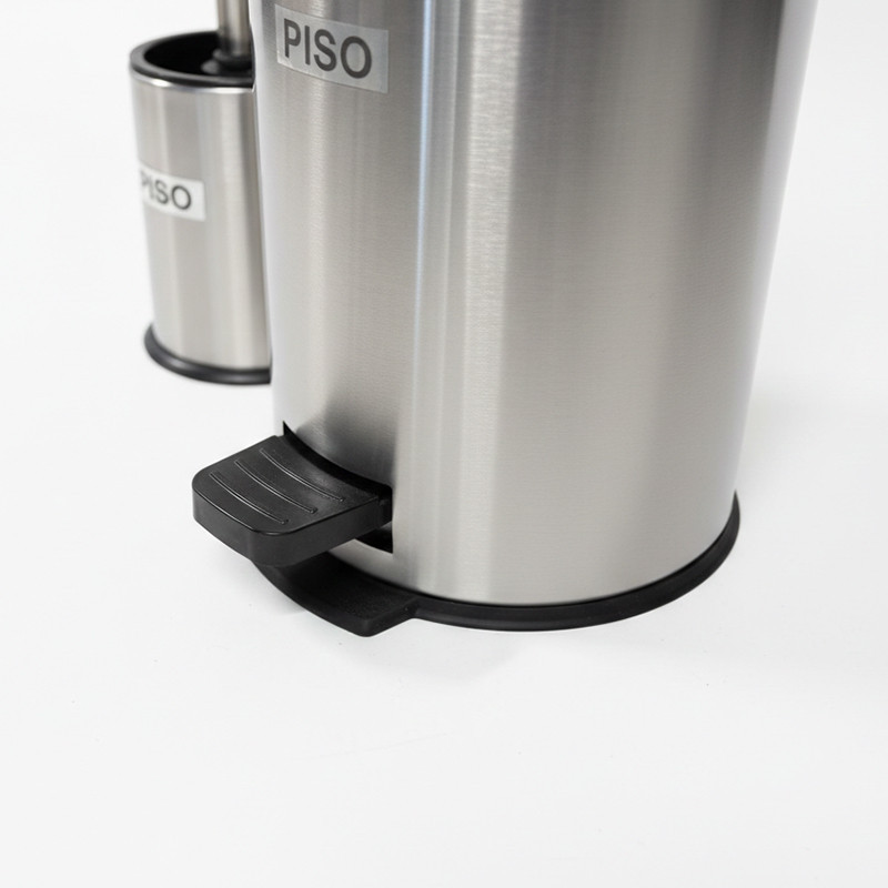 ست سطل زباله و فرچه پیسو مدل P-3-ltr گنجایش 3 لیتر