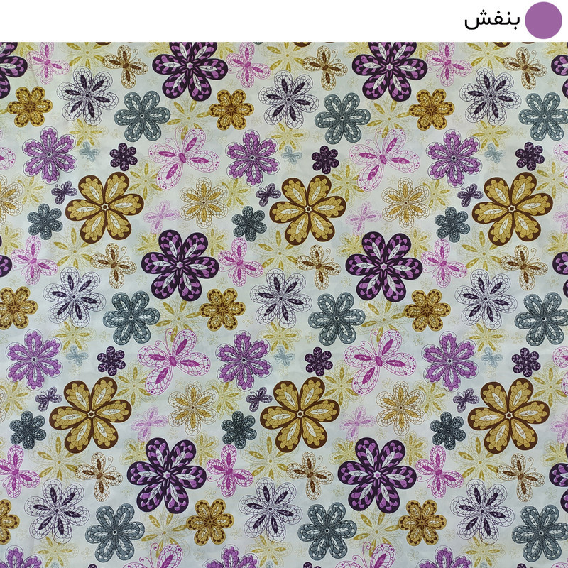 ملحفه تشک مهمان سندس مدل توسکا کد ّF866 یکنفره سایز 195x90 سانتی متر