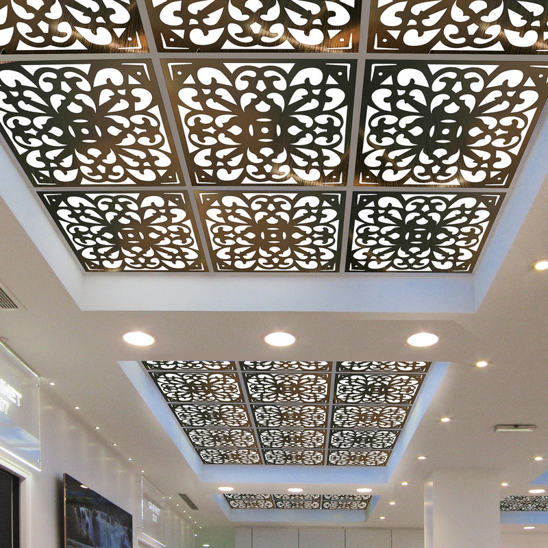 تایل سقفی آسمان مجازی بنی دکو مدل MC31 اندازه 60x60 سانتی متر مجموعه 4 عددی