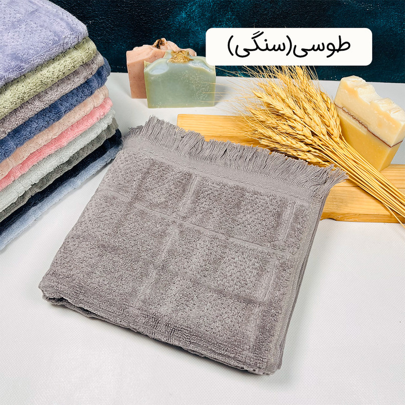 حوله دست و صورت طرح مارتا سایز 45×80 سانتی متر