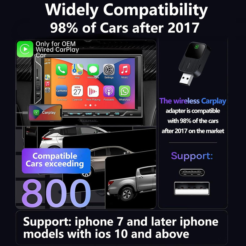 کارپلی و اندروید اتو مدل k2 2in1 CarplayAndroid Auto