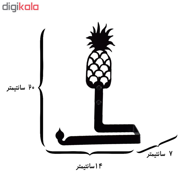 پایه رول دستمال کاغذی طرح آناناس کد KMJ27