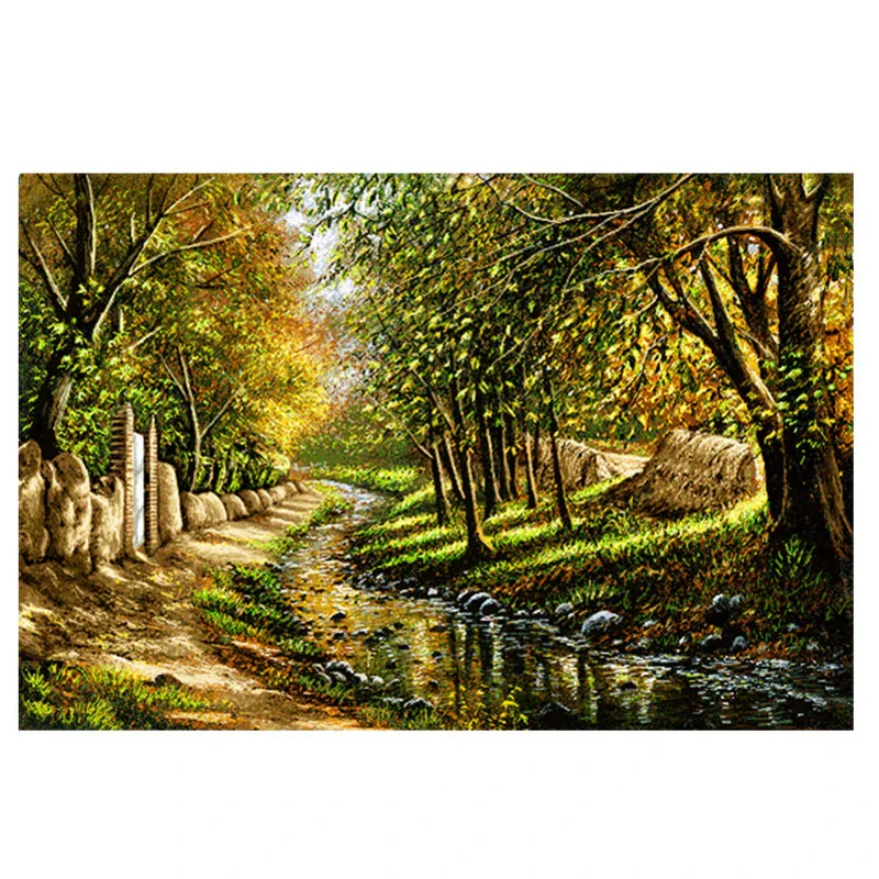 نخ و نقشه تابلوفرش طرح منظره کد 23141
