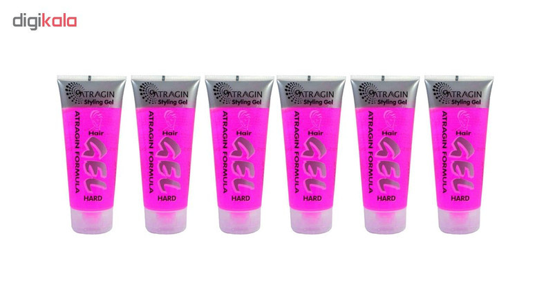 ژل مو عطر آگین مدل Hard حجم 200 میلی لیتر مجموعه 6 عددی