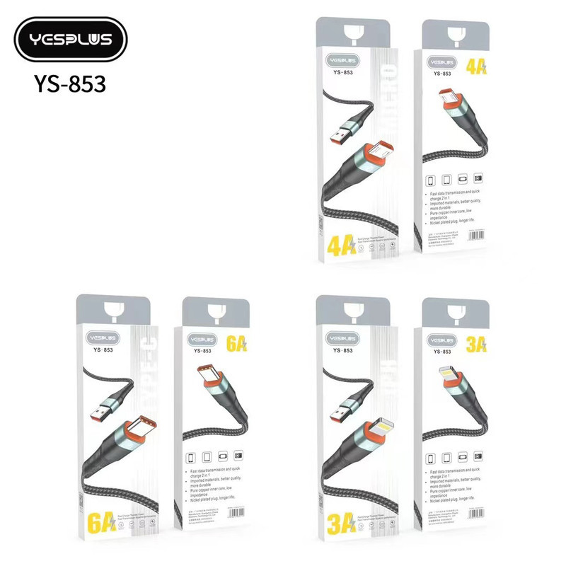 کابل تبدیل USB به USB-C یس پلاس مدل SUPER FAST CHARGE 6A طول 1 متر