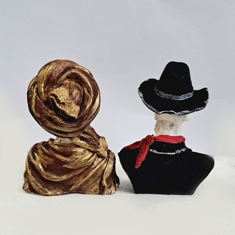 مجسمه مدل خانم و اقا اسکلت مجموعه 2 عددی