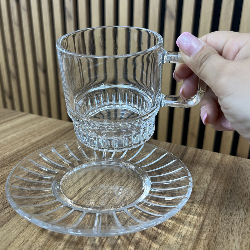 ست فنجان و نعلبکی 12 پارچه مناسب برای 6 نفر دلی مدل Tea and coffee