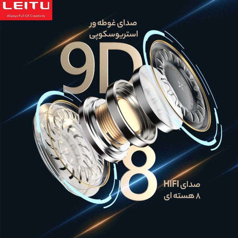 هندزفری لیتو مدل LE-14 بدون قابلیت نویز کنسلینگ، اتصال از طریق جک 3.5 میلی متری صدا، دارای ارگونومی مناسب جهت قرارگیری در گوش
