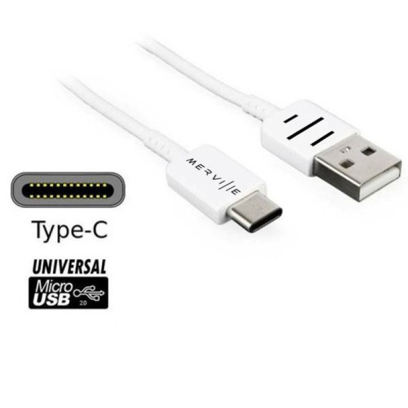 کابل تبدیل USB به USB-C مرویل مدل UC  طول 1 متر