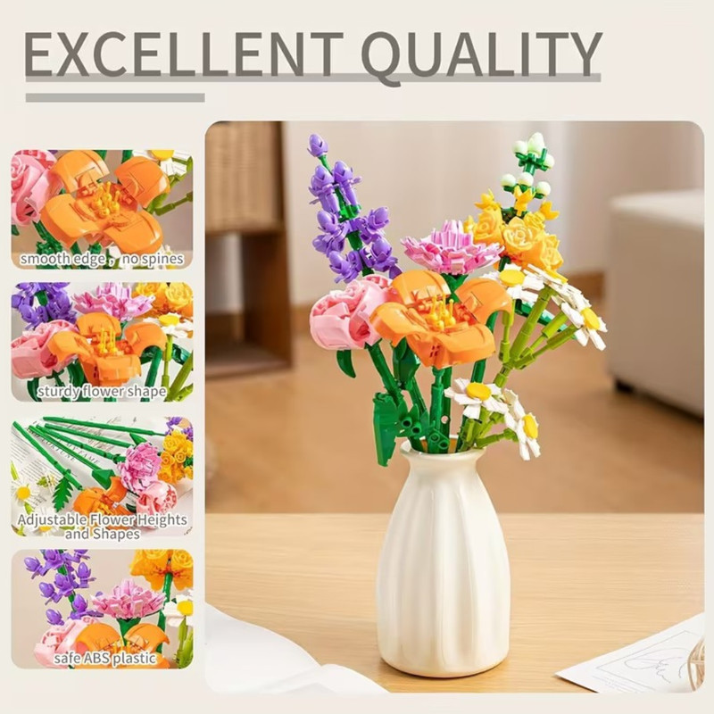 ساختنی 112 تکه لیلیبرادر مدل گل اسطوخودوس طرح Lavender