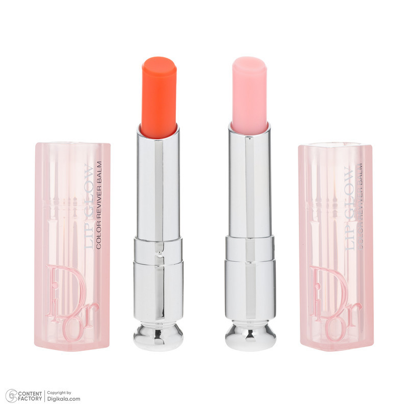 لیپ گلاس دیور مدل coral با شماره رنگ 1 و شماره رنگ 4 ، جلوه براق بسته 2 عددی