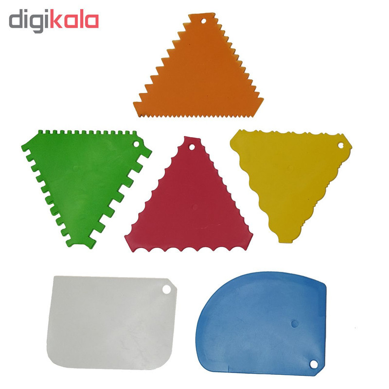 کاردک و شانه کیک مدل gh581 مجموعه 6 عددی