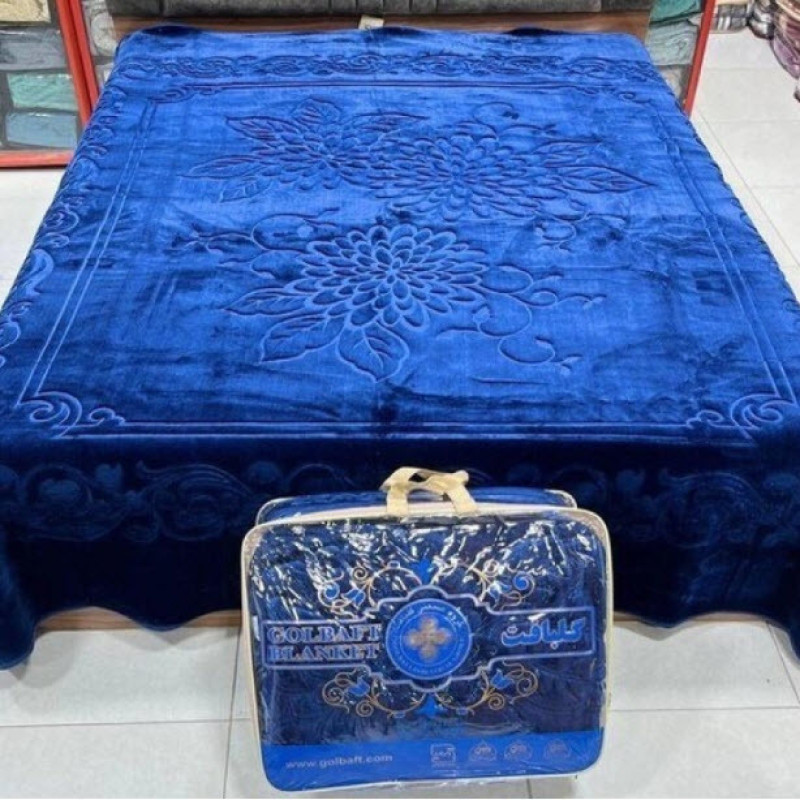 پتو گلبافت مدل برتر گل برجسته الوان سایز 160x220 سانتی متر