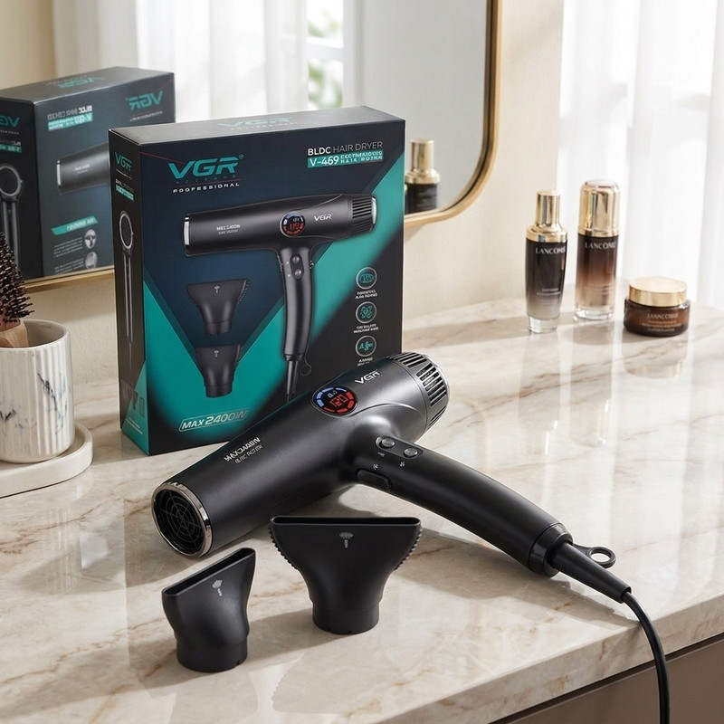سشوار حرفه‌ای 2400 وات وی جی ار مدل V-469