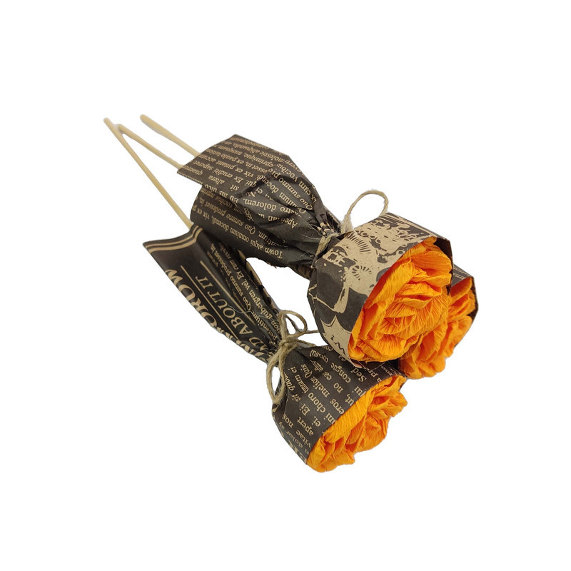 دسته گل مصنوعی مدل هدیه کد I24V مجموعه 3 عددی