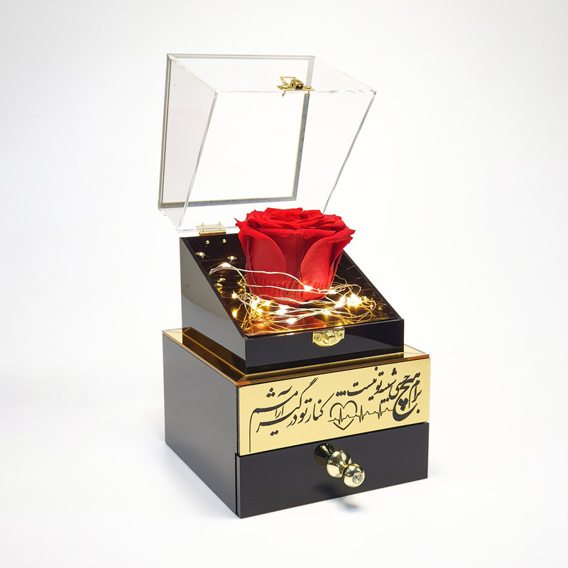 گل رز جاودان مدل گنجینه موزیکال کوکی