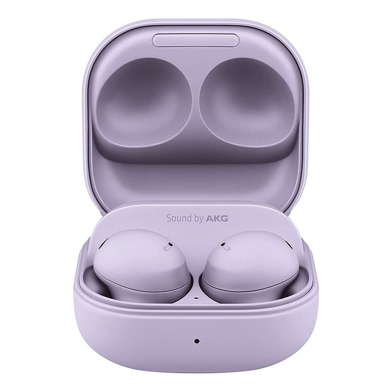 هدفون بلوتوثی سامسونگ مدل Galaxy Buds2 Pro با نویز کنسلینگ فعال (ANC)، درگاه شارژ USB Type-C، دارای میکروفون سه‌گانه، مقاوم در برابر رطوبت و عرق، مجهز به سنسور شتاب‌سنج و مقاومت در برابر آب IPX7