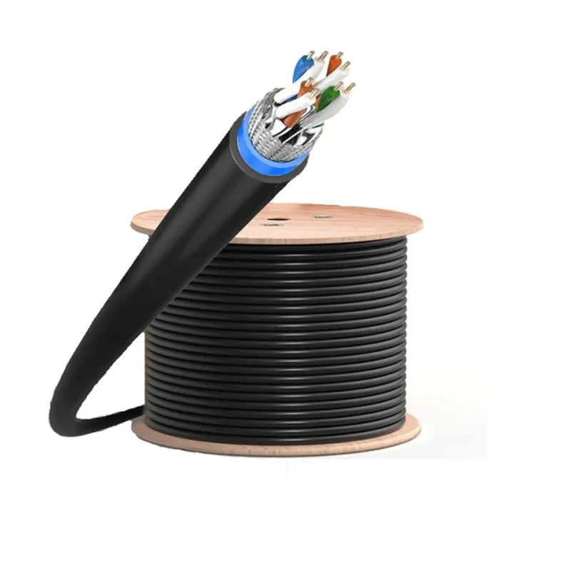کابل شبکه Cat6 نگزنس مدل Cat6 SFTP Outdoor Double Jacket nx دو روکشه