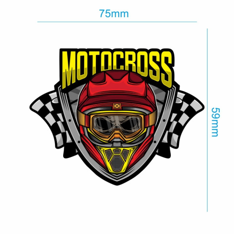 برچسب بدنه موتور سیکلت طرح MOTOCROSS کد 105