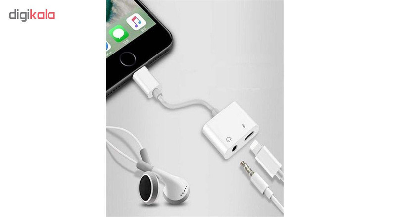 مبدل لایتنینگ به جک 3.5 میلی متری و لایتنینگ مدل J-009