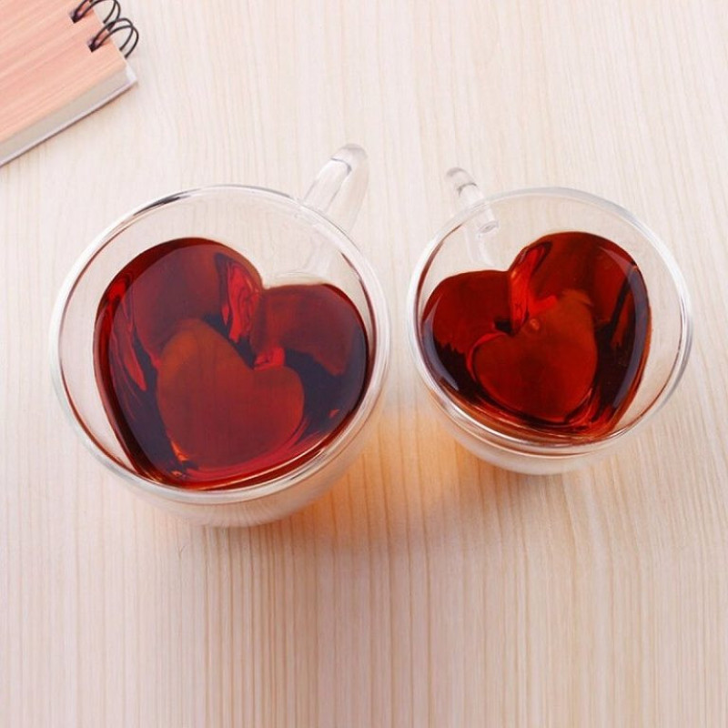فنجان مدل دوجداره طرح قلب