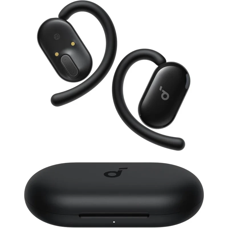 هدفون بلوتوثی انکر مدل V20i بدون قابلیت نویز کنسلینگ، درگاه شارژ USB Type-C، دارای 4 میکروفون برای مکالمه شفاف، مقاوم در برابر آب و گرد و غبار استاندارد مقاومتی IP55