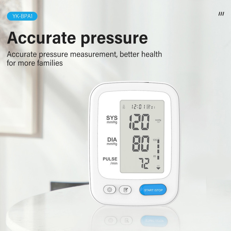 فشارسنج بازویی دیجیتال یونکر مدل YK-BPA1 با حافظه دو کاربره، تشخیص آریتمی، نمایش میانگین نتایج، قابلیت سخنگویی فارسی، مجهز به کیف محافظ و تاییدیه CE و ISO 13485