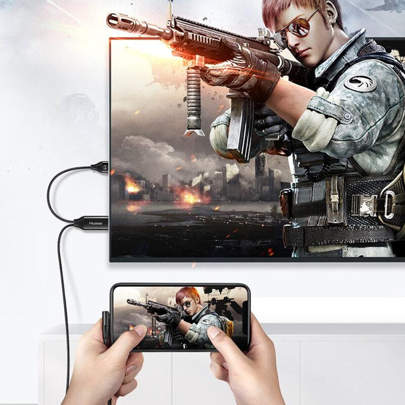 کابل تبدیل لایتنینگ به HDMI مک دودو مدل CA-6400 طول 2 متر