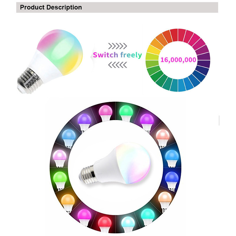 لامپ ال ای دی هوشمند 5 وات هارمن مدل SMART-LED-BULB پایه E27