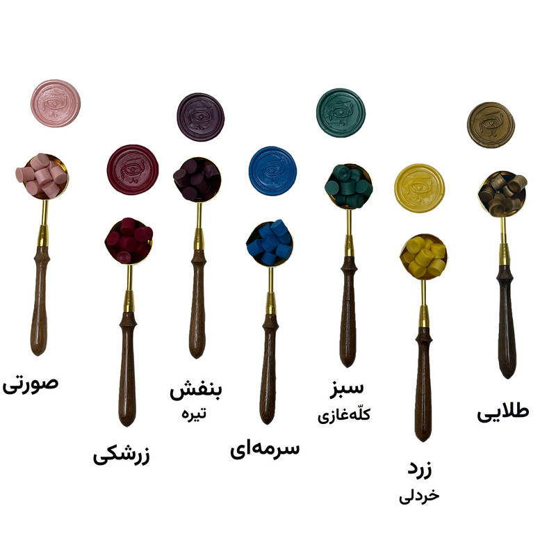 مهر و موم نشان مدل قلب هندسی مجموعه 4 عددی