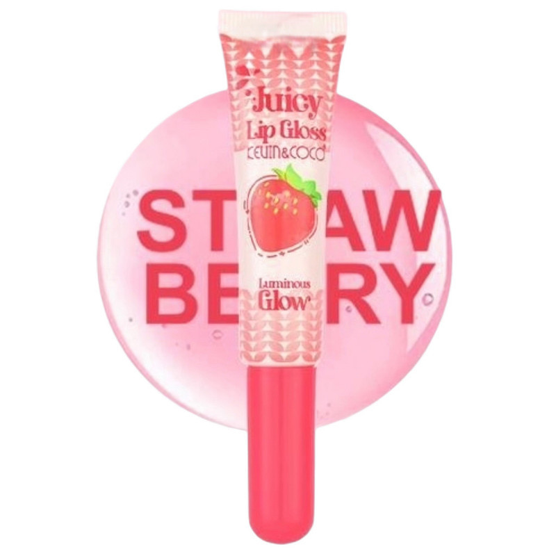 لیپ گلاس براق کوین اند کوکو مدل straw berry شماره 06