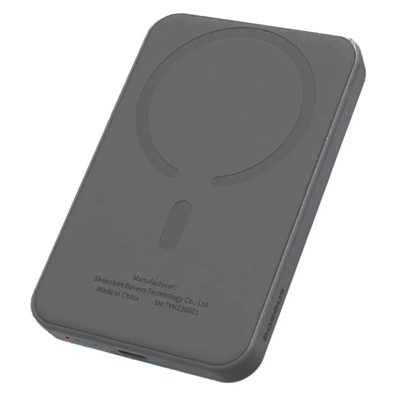 پاوربانک بیسوس مدل Magnetic Mini WIRELESS FAST PPCXM05 ظرفیت 5000 میلی آمپر ساعت