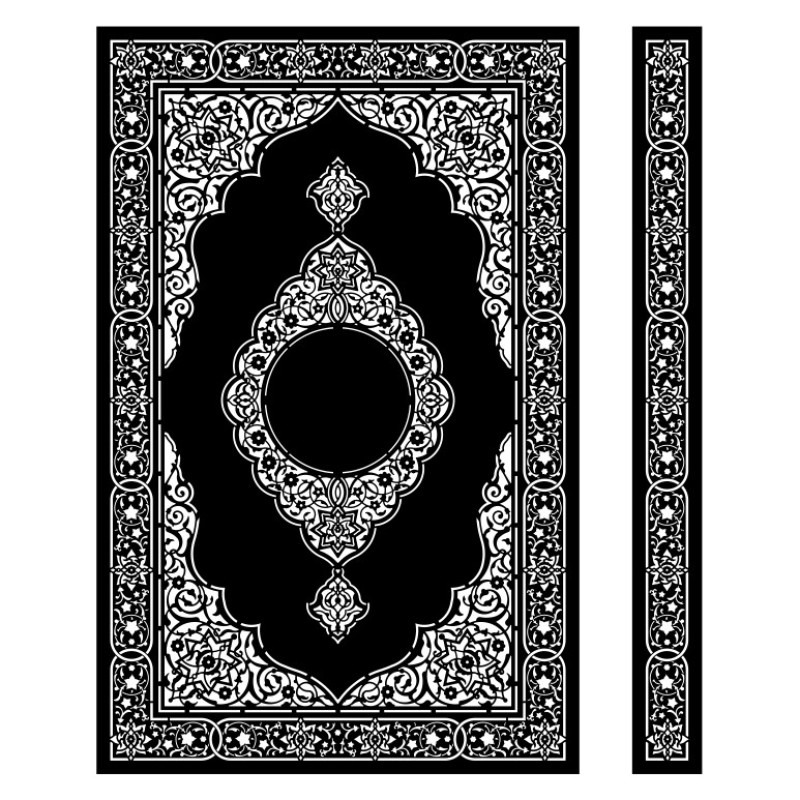 شابلون مدل اسلیمی فرش کد SP934 مجموعه 2 عددی