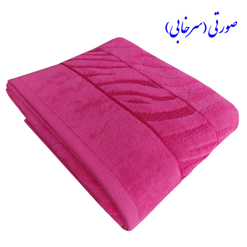 حوله حمام نساجی هنر یزد مدل tiger سایز 150×90 سانتی متر