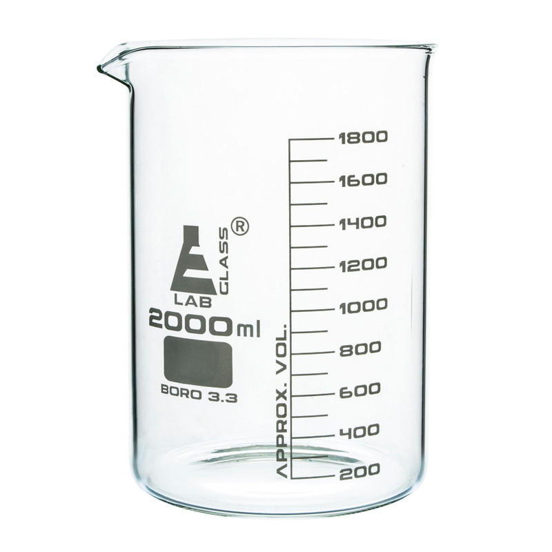 بشر آزمایشگاه مدل beaker ظرفیت 2000 میلی لیتر