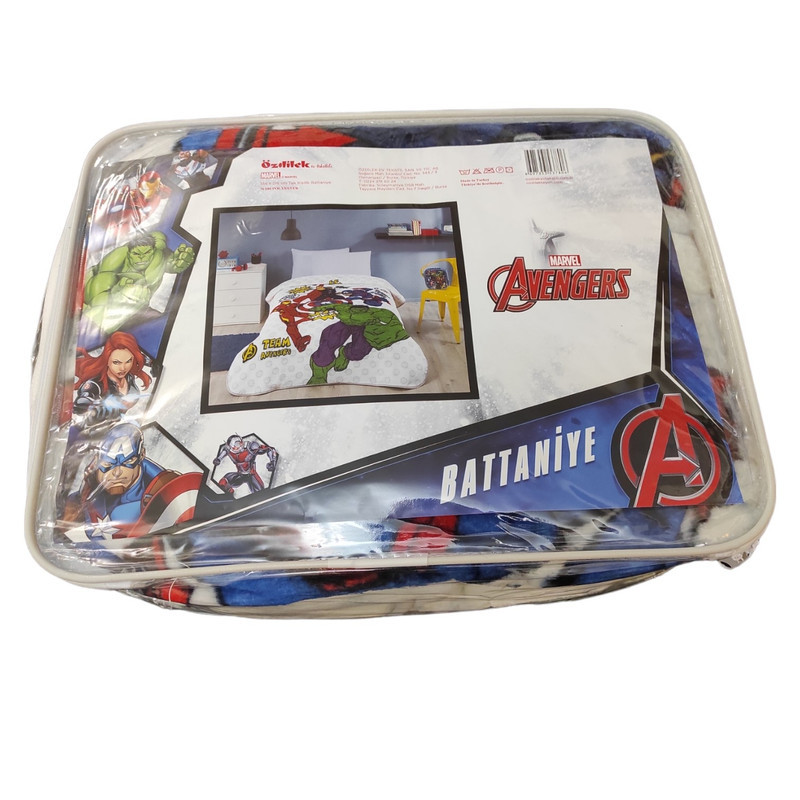 پتوی ازدیلک مدل Avengers تک نفره سایز 155×215 سانتی متر