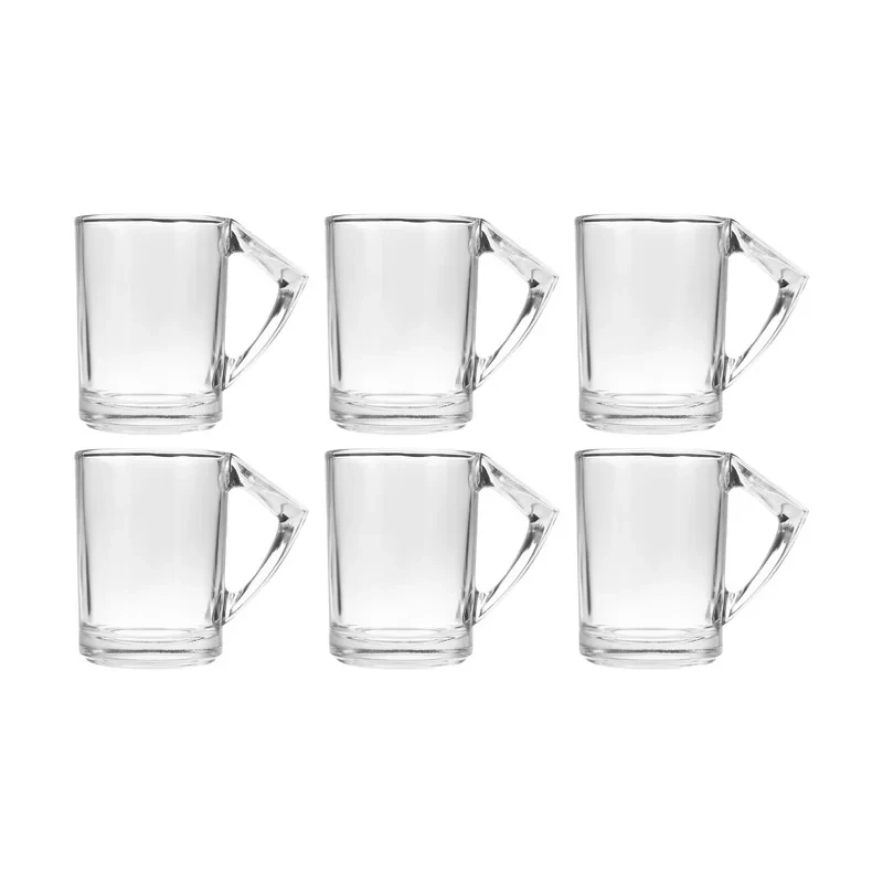 لیوان شیشه اصفهان مدل نیلوفر کد 440 بسته 6 عددی