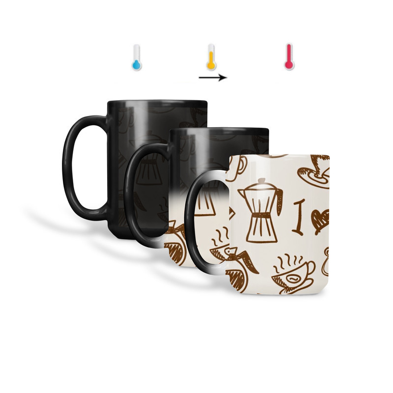 ماگ حرارتی طرح فانتزی قهوه coffee